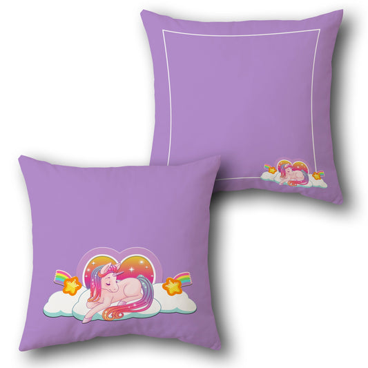 Unicorn Cloud Cushion (Single, Front & Back)