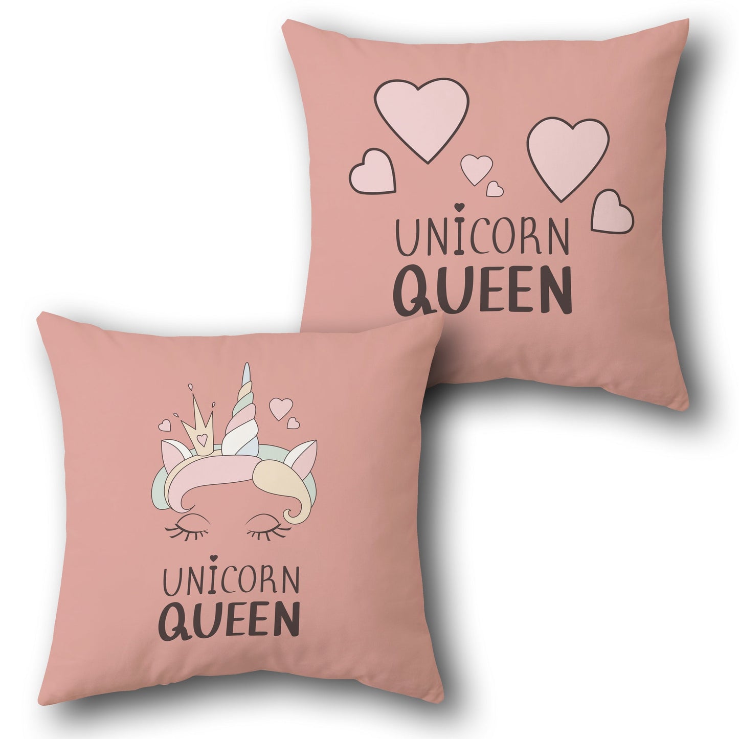 Unicorn Queen Cushion (Single, Front & Back)