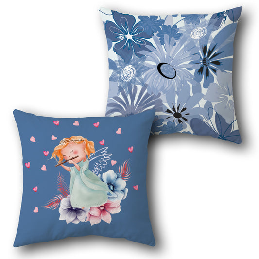 Angelic Floral Cushion (Single, Front & Back)
