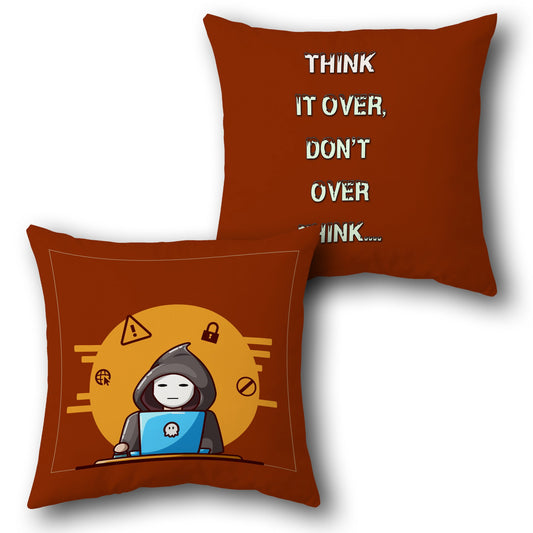 Hacker Think Cushion (Single, Front & Back)