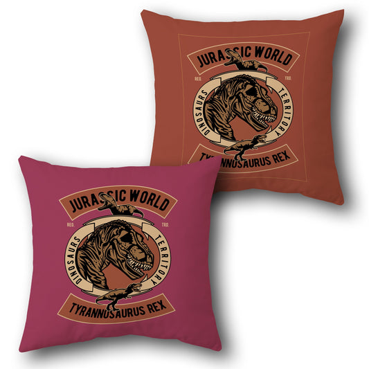 "Jurassic World T-Rex"   Design Cushion Single (Front & Back)