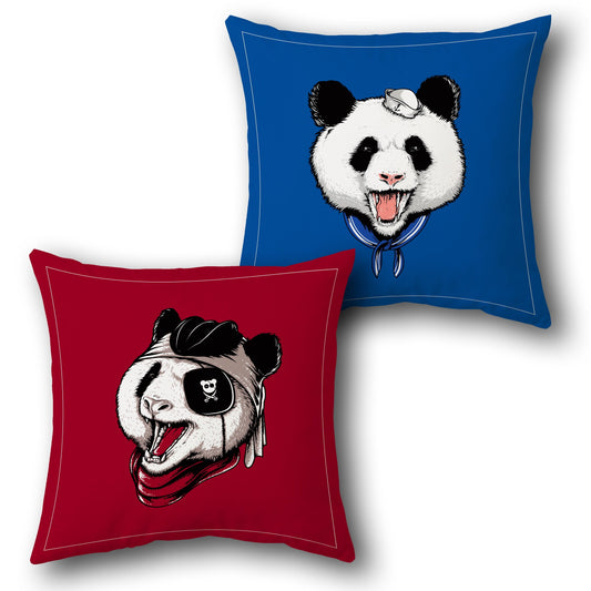 Pirate & Sailor Panda Cushion (Single, Front & Back)