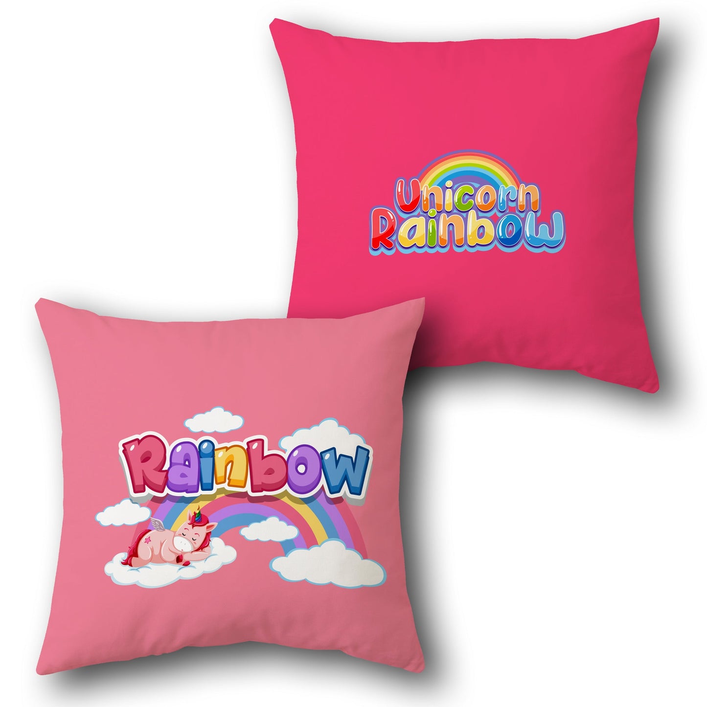 Unicorn Rainbow Cushion Single (Front & Back)
