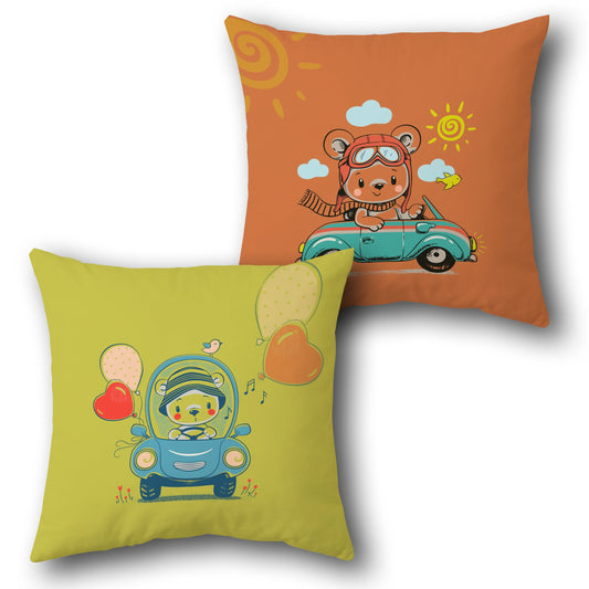 Teddy Driving Cushion Single (Front & Back)