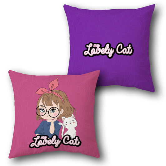 My Lovely Cat Cushion Single (Front & Back)