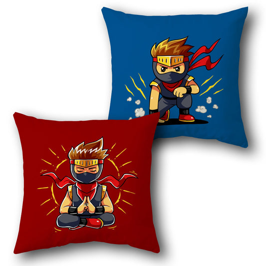 Ninja Power Cushion – Meditation & Action Pose, Dual Side Design