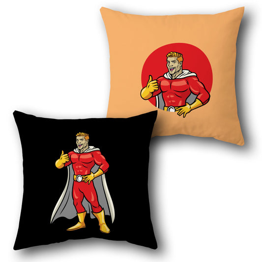 Superhero Thumbs-Up Dual-Sided Cushion