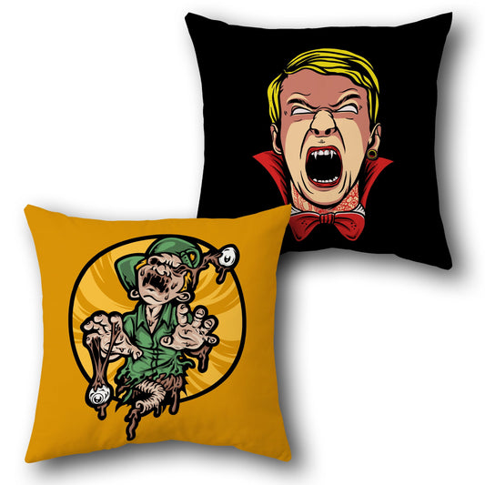 Fright Night Horror Cushion (Front & Back Design)