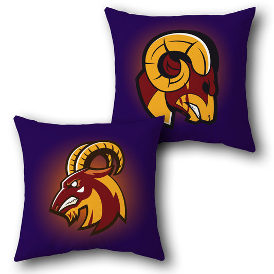 Fiery Ram Cushion (Front & Back Design)