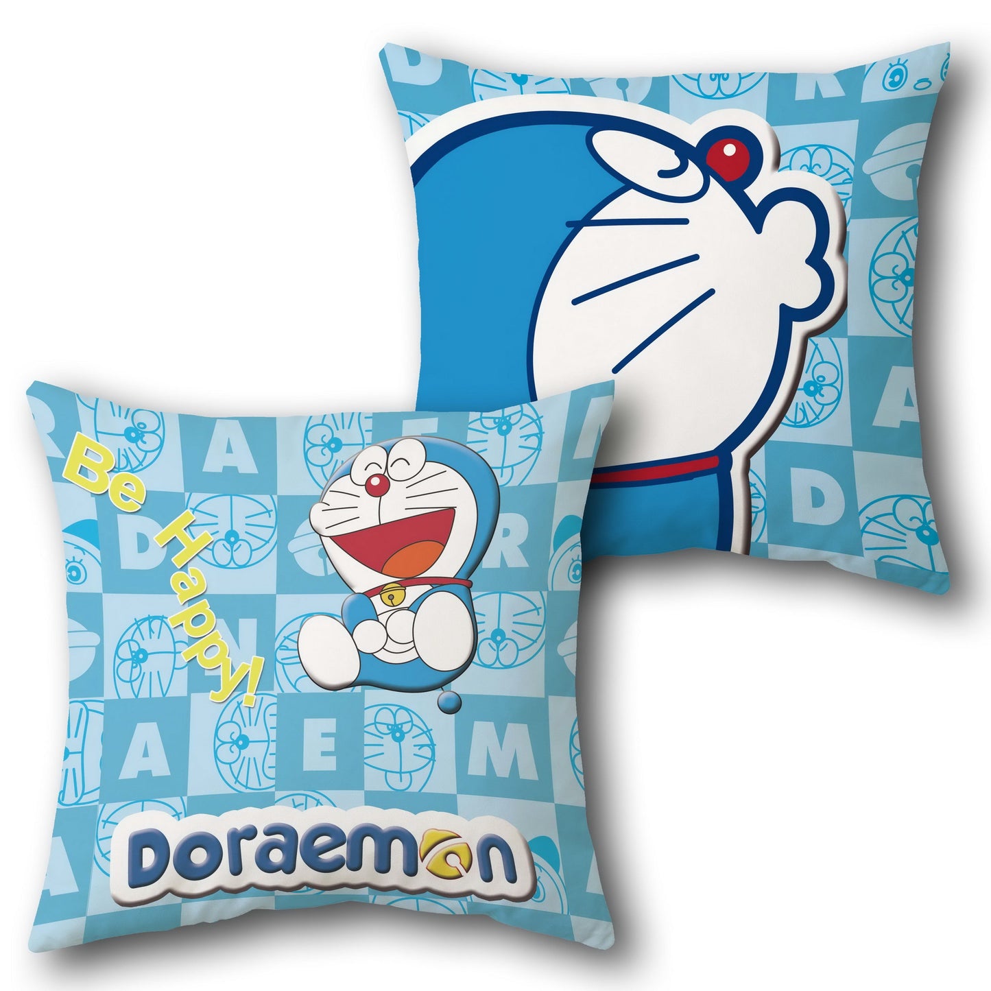 Doraemon Happy   Design Cushion Single (Front & Back)
