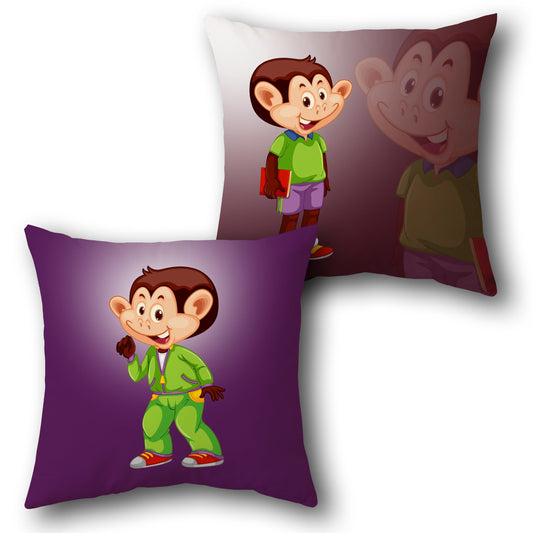 Cheeky Monkey Style Reversible Cushion