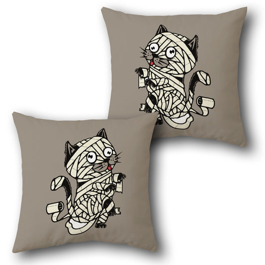 Mummy Cat Printed Cushion – Single (Front & Back)
