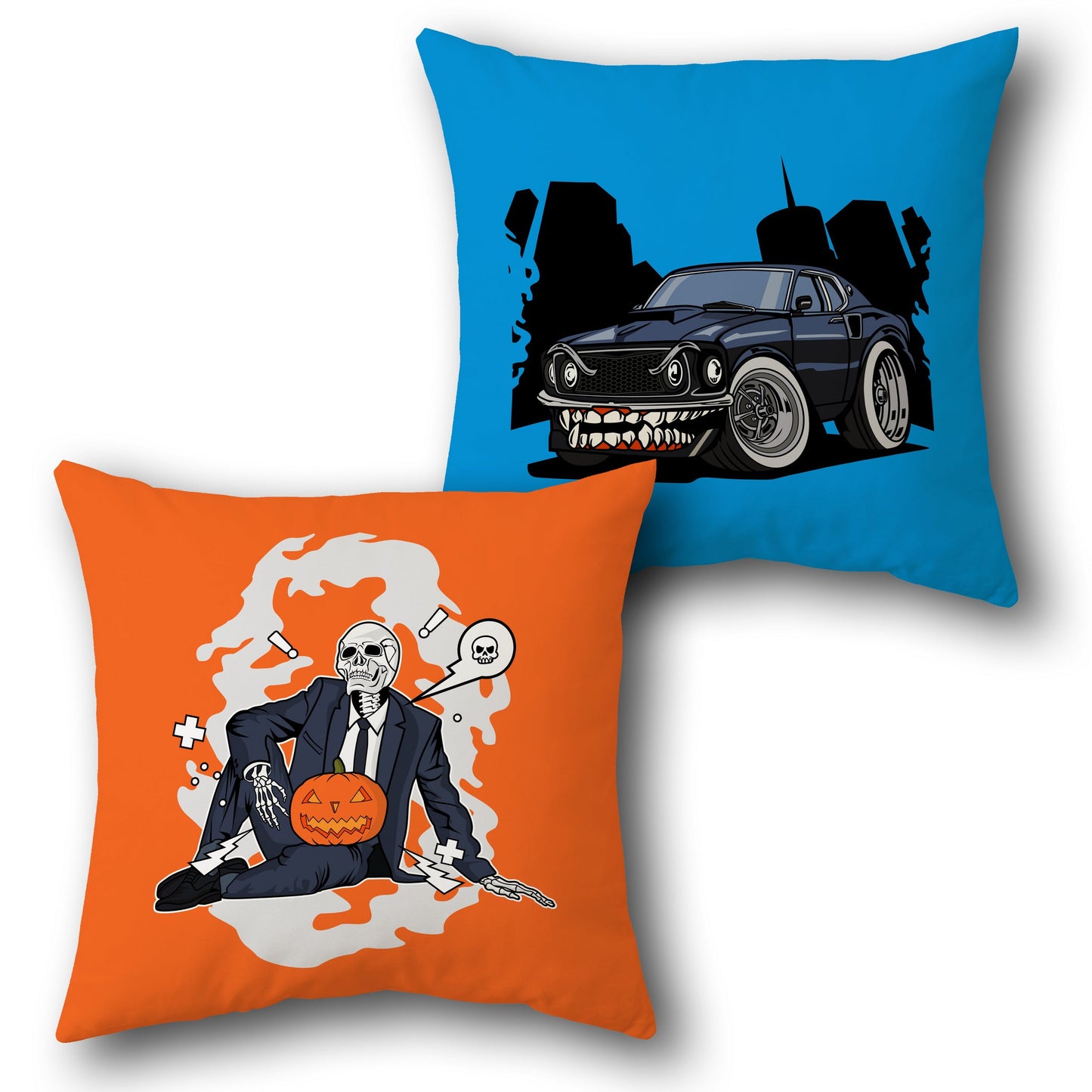Skull Boss & Monster Car Graphic Cushion – Single (Front & Back)