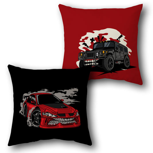 Street Rage & Off-Road Beast Cushion – Single (Front & Back)