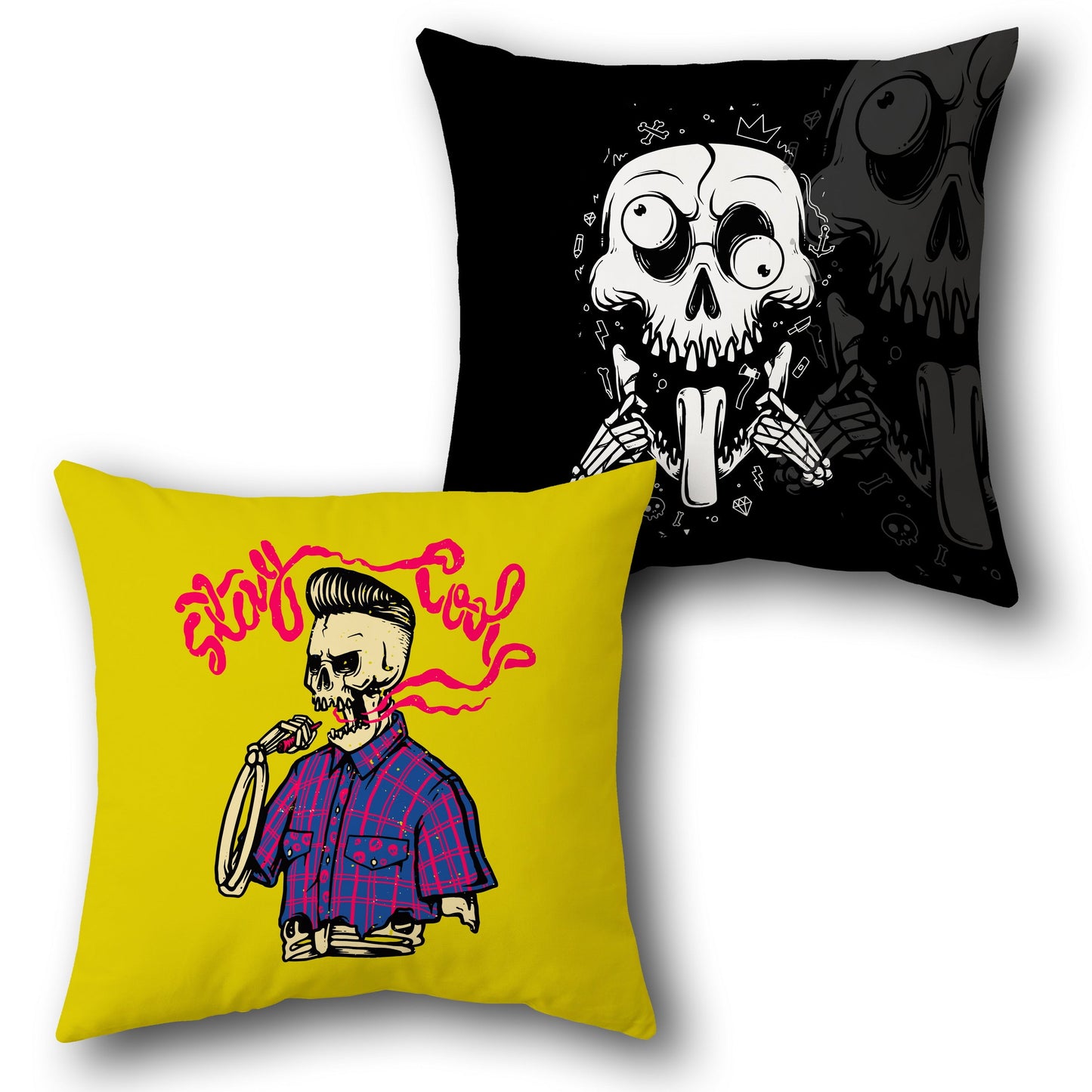 Stay Cool Skeleton Reversible Cushion – Single (Front & Back)