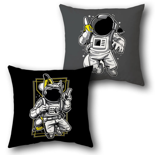 Banana Spacewalk Reversible Cushion – Single (Front & Back)