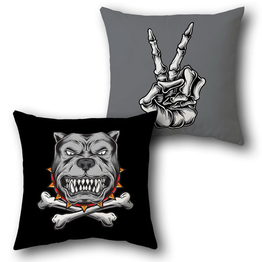 Peace & Beast Reversible Cushion – Single (Front & Back)