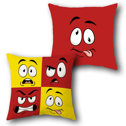 Mixed Emoji Cushion (Front & Back)