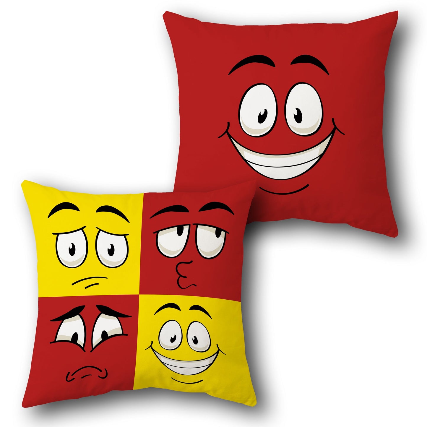 Happy-Sad Emoji Cushion (Front & Back)