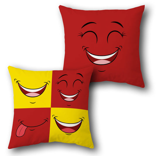 Laughing Emoji Cushion (Front & Back)