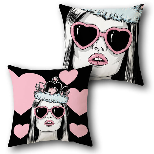 Queen of Hearts Cushion (Front & Back)