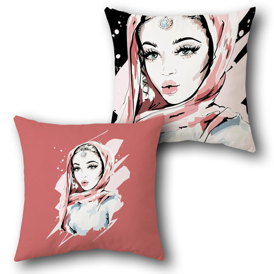 Traditional Beauty Cushion (Front & Back)