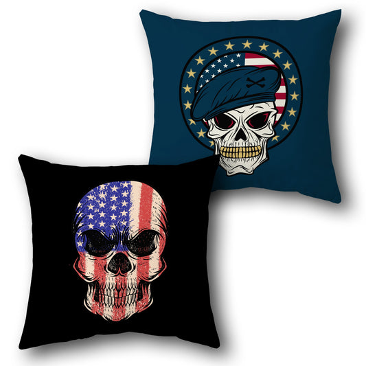 Soldier Skull Cushion (Front & Back)