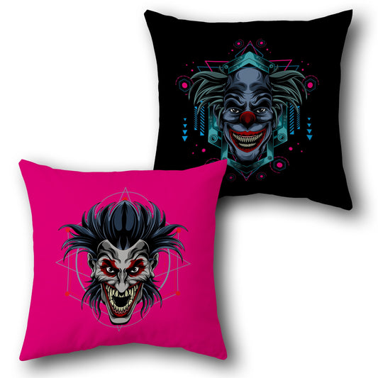 Neon Clown Cushion (Front & Back)