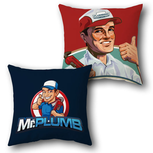 Mr. Plumber Cushion (Front & Back)