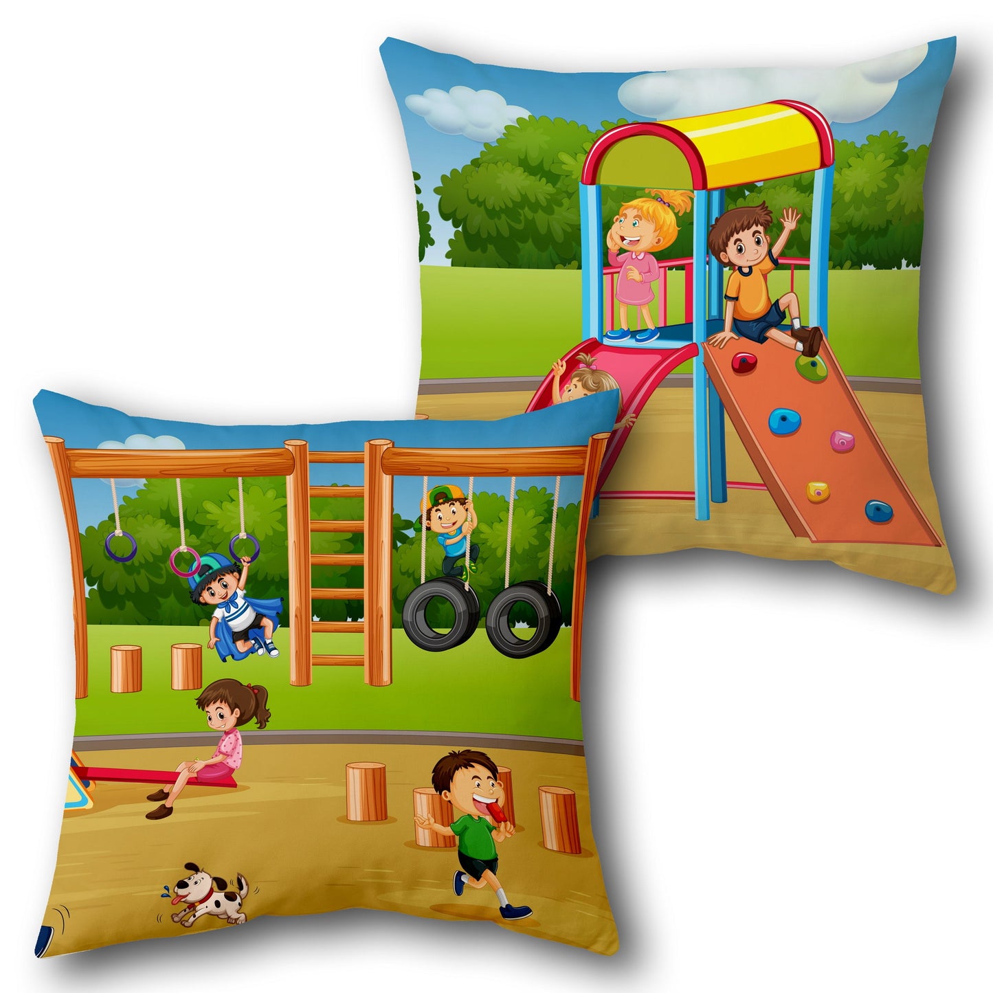 Playground Fun   Design Cushion Single (Front & Back)