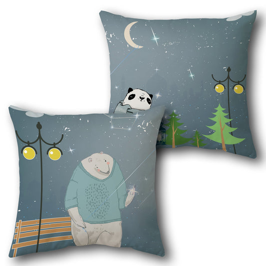 Tropical Island   Design Cushion Single (Front & Back)