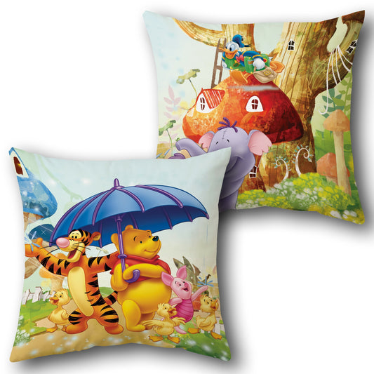 Winnie the Pooh and Friends   Design Cushion Single (Front & Back)