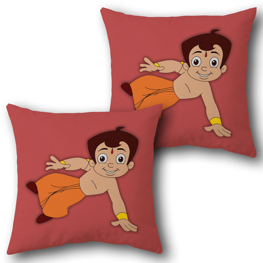 Chhota Bheem Red   Design Cushion Single (Front & Back)