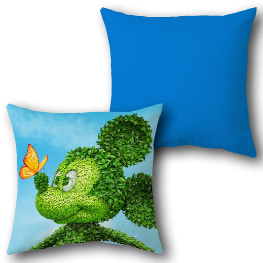 Mickey Mouse Topiary  Design Cushion Single (Front & Back)