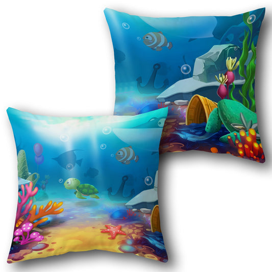 Undersea Adventure   Design Cushion Single (Front & Back)