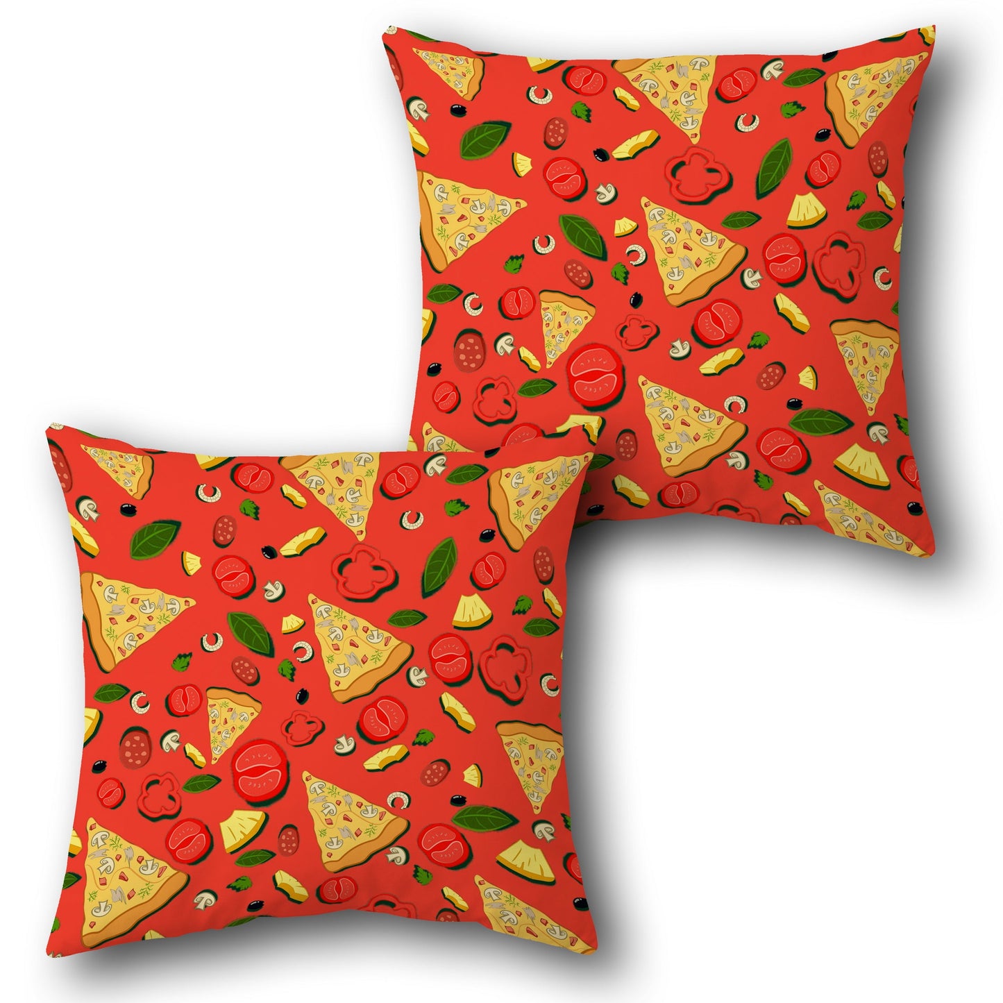 Pizza Party   Design Cushion Single (Front & Back)