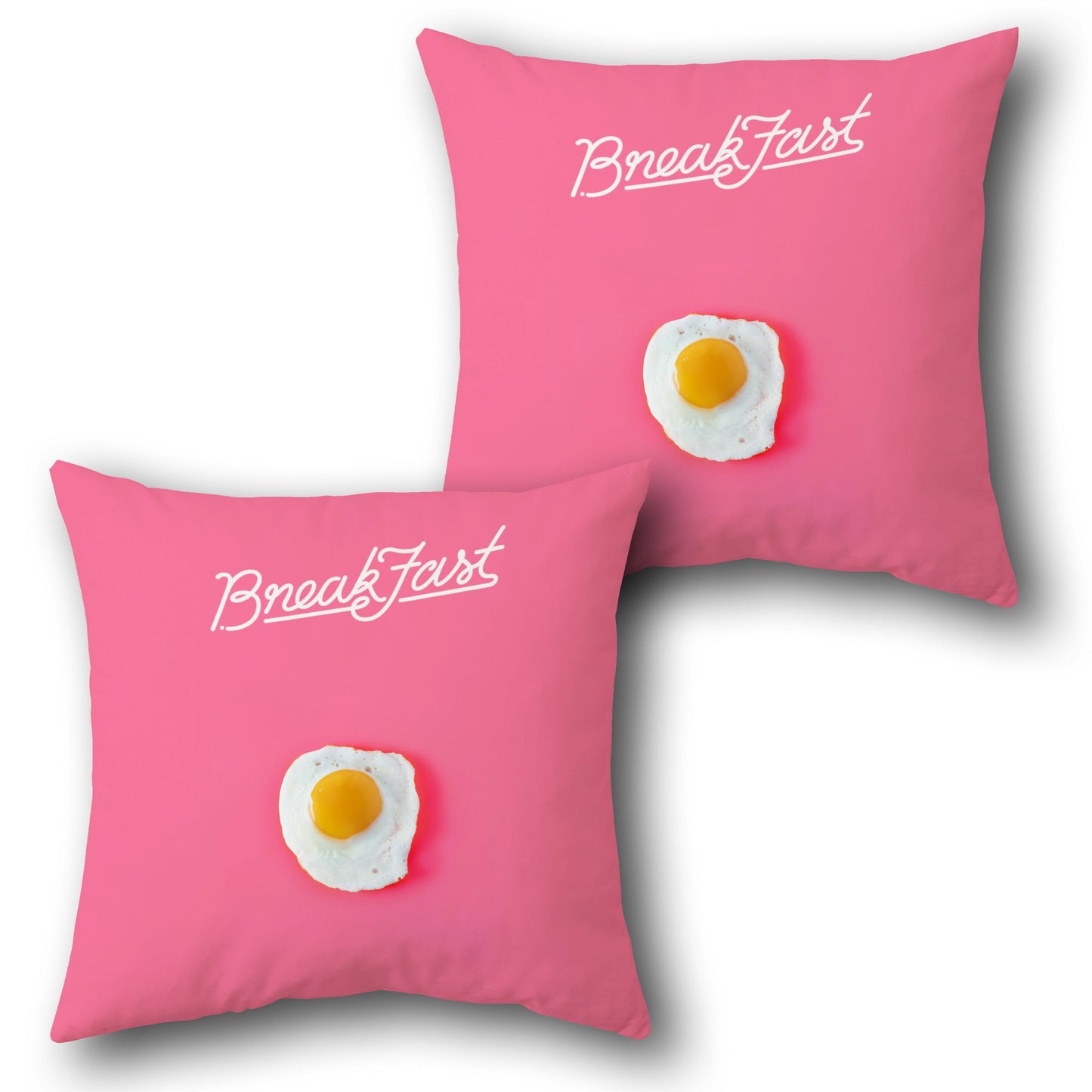 Sunny Breakfast   Design Cushion Single (Front & Back)