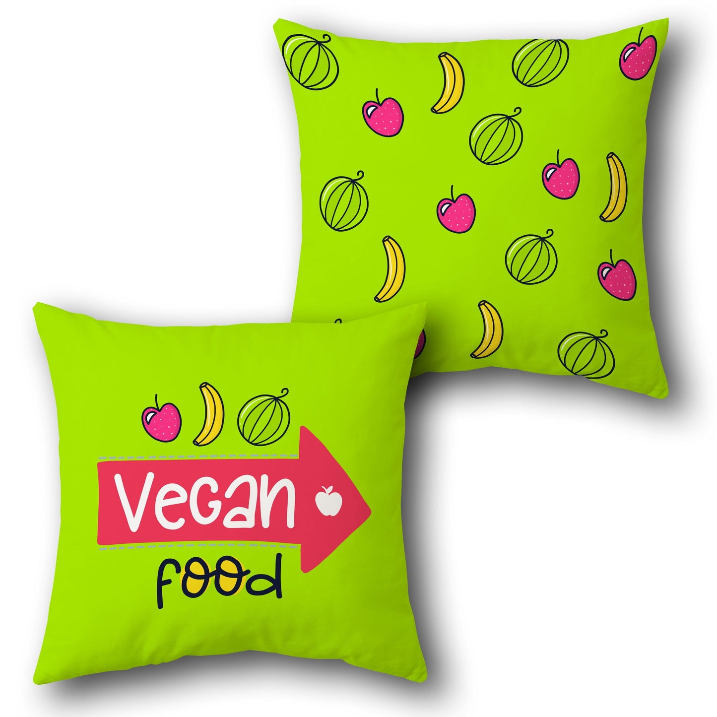 Strawberry Pop   Design Cushion Single (Front & Back)