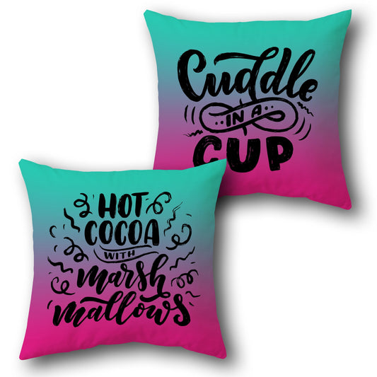 Cuddle Cocoa  Design Cushion Single (Front & Back)