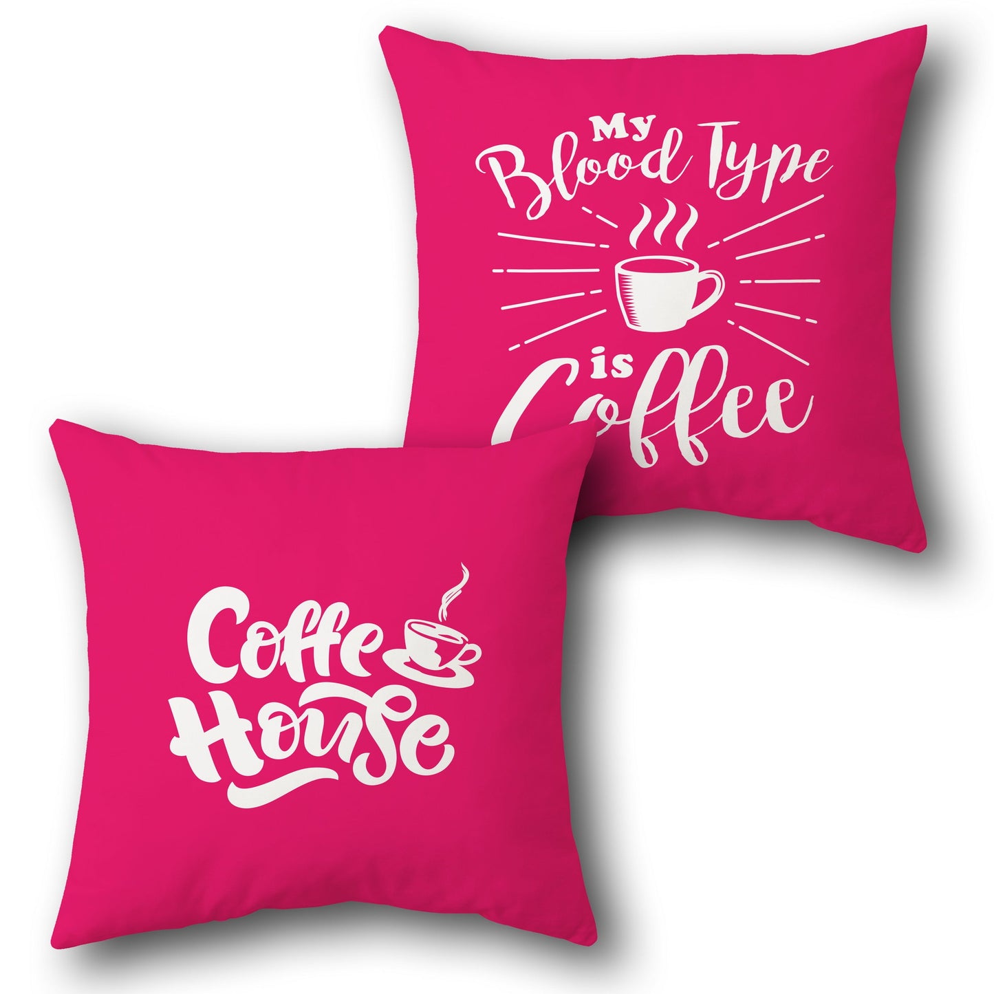 COFFEE LOVE  Design Cushion Single (Front & Back)