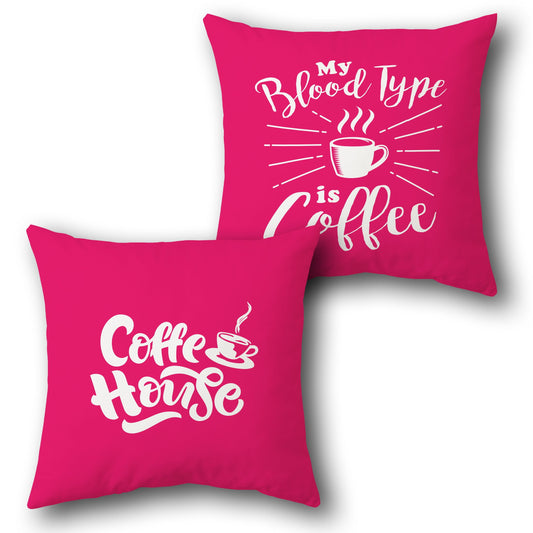 COFFEE LOVE  Design Cushion Single (Front & Back)