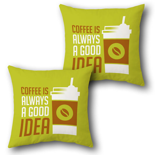 GOOD IDEA COFFEE  Design Cushion Single (Front & Back)