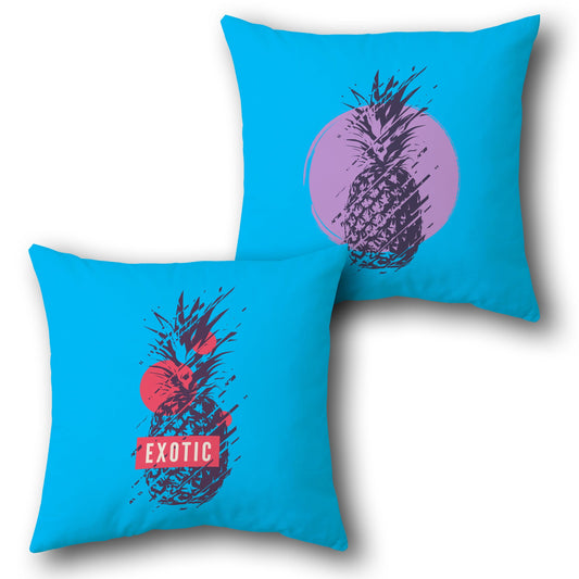 Exotic Vibes Pineapple  Design Cushion Single (Front & Back)