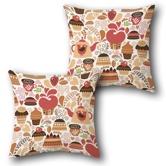 Whimsical Bakery Delight  Design Cushion Single (Front & Back)