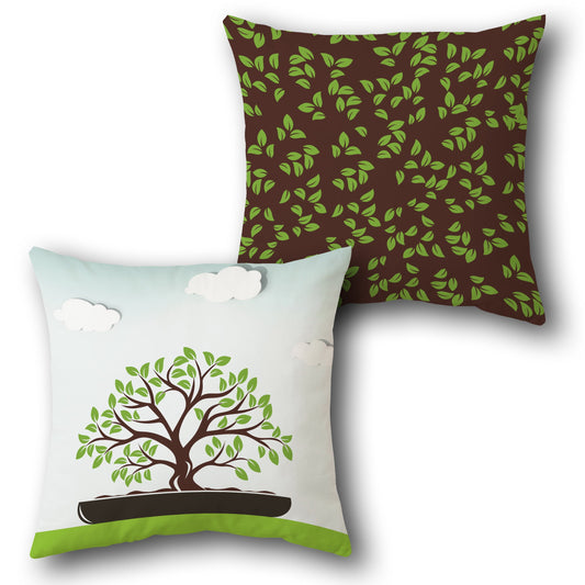 Bonsai Bliss  Design Cushion Single (Front & Back)