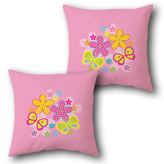 Butterfly Garden  Design Cushion Single (Front & Back)