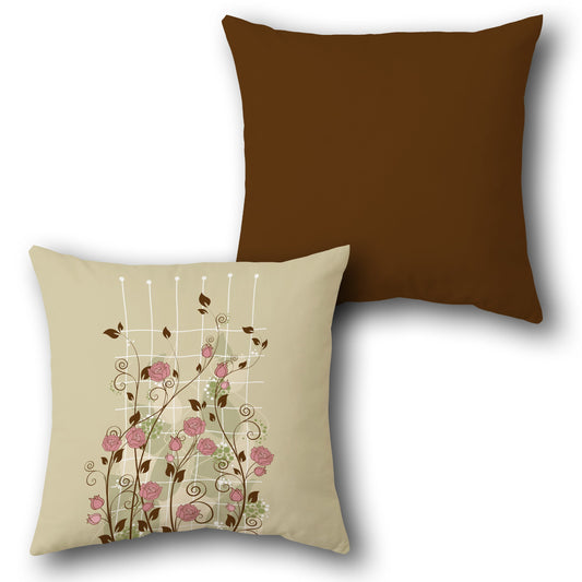 Rose Trellis Decorative  Design Cushion Single (Front & Back)