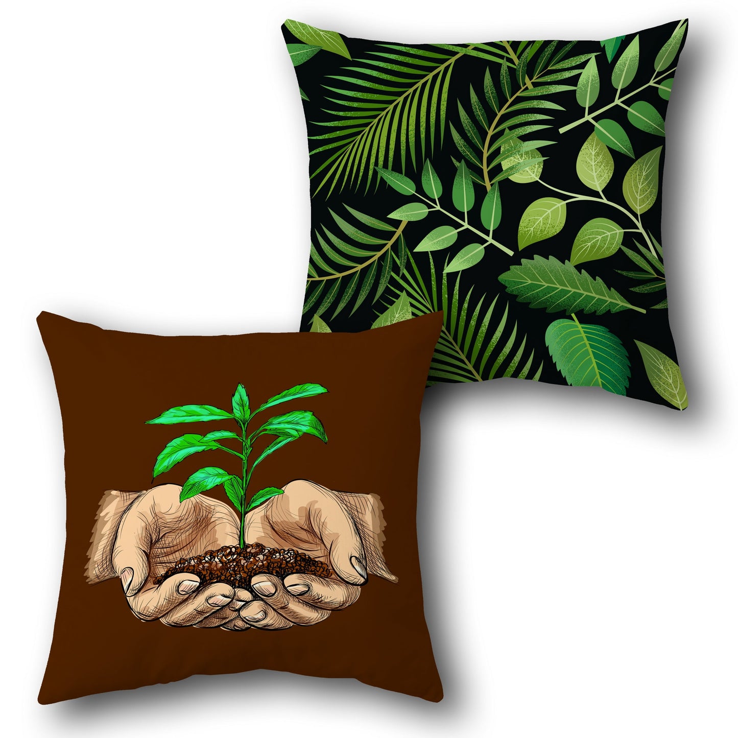 Nature Nurture Throw  Design Cushion Single (Front & Back)