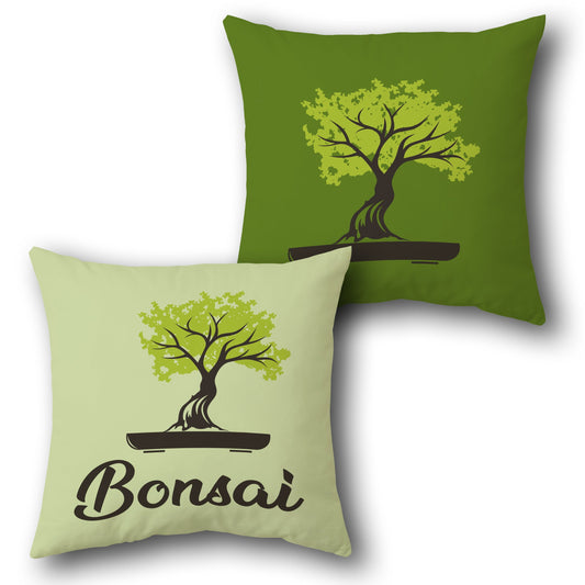 Minimalist Bonsai   Design Cushion Single (Front & Back)