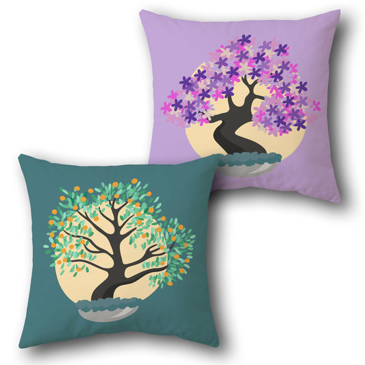 Fruitful Bonsai   Design Cushion Single (Front & Back)